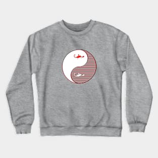 yin yang balance harmony design eastern philosophy Crewneck Sweatshirt